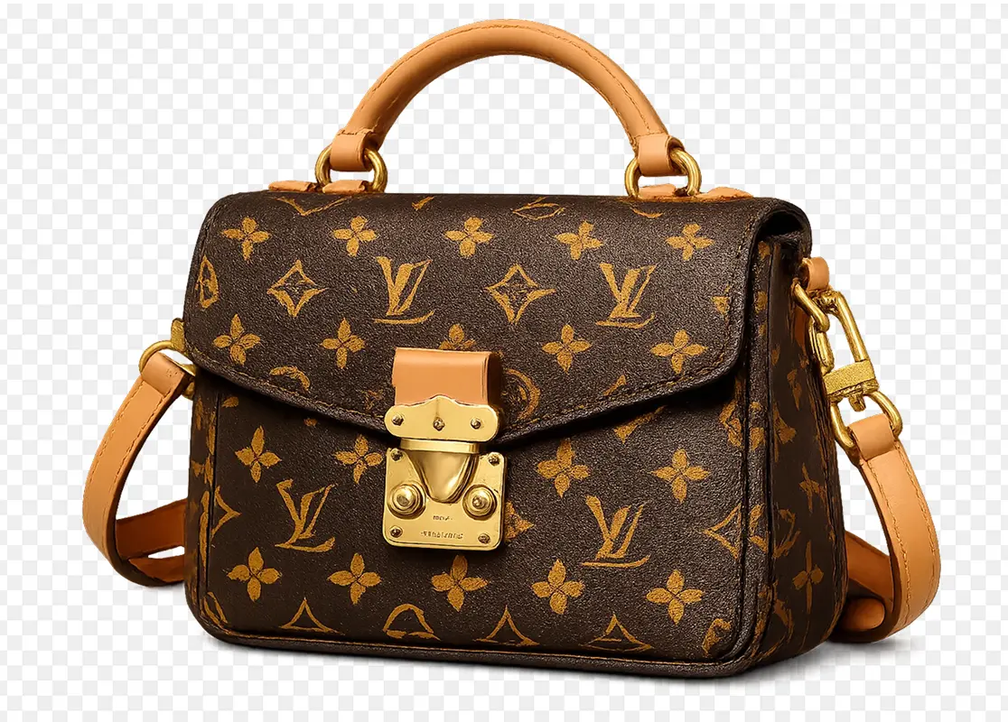 Bag product image with background removed by AI
