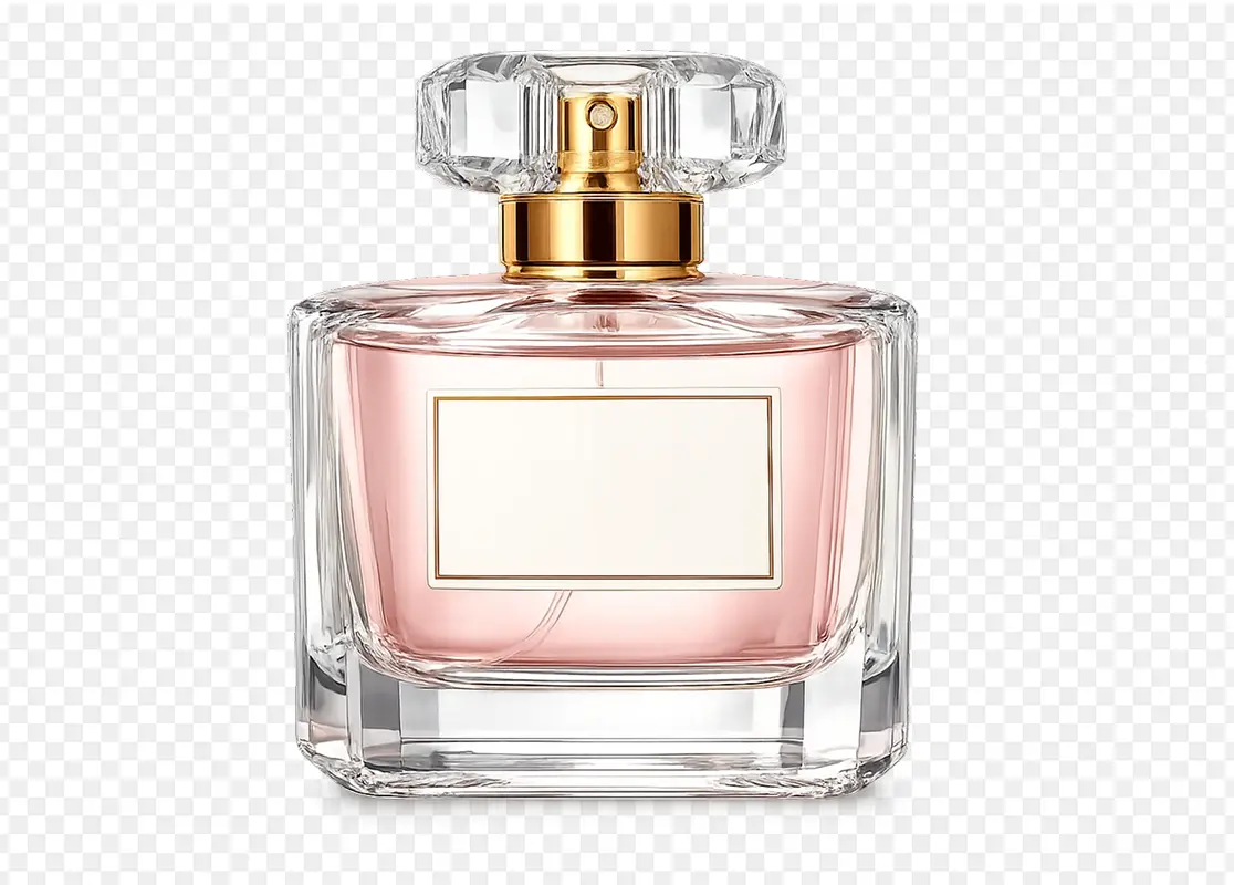 Perfume product photo after removing the background