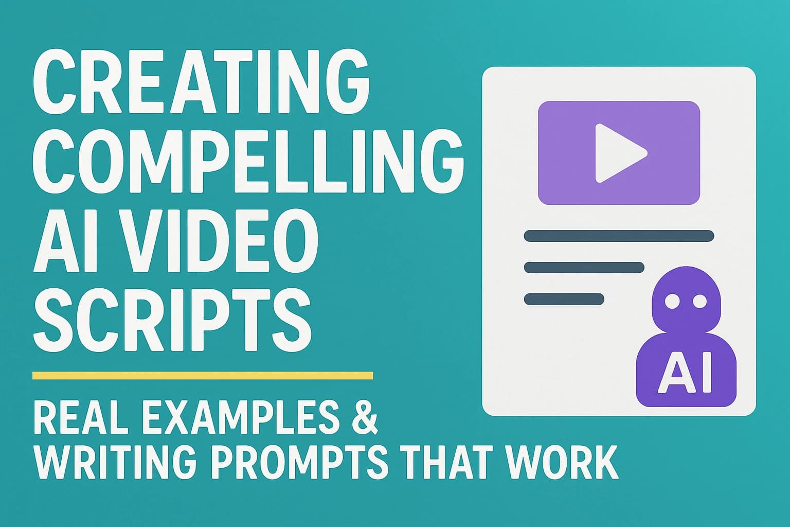 Creating Compelling AI Video Scripts: Real Examples & Writing Prompts That Work