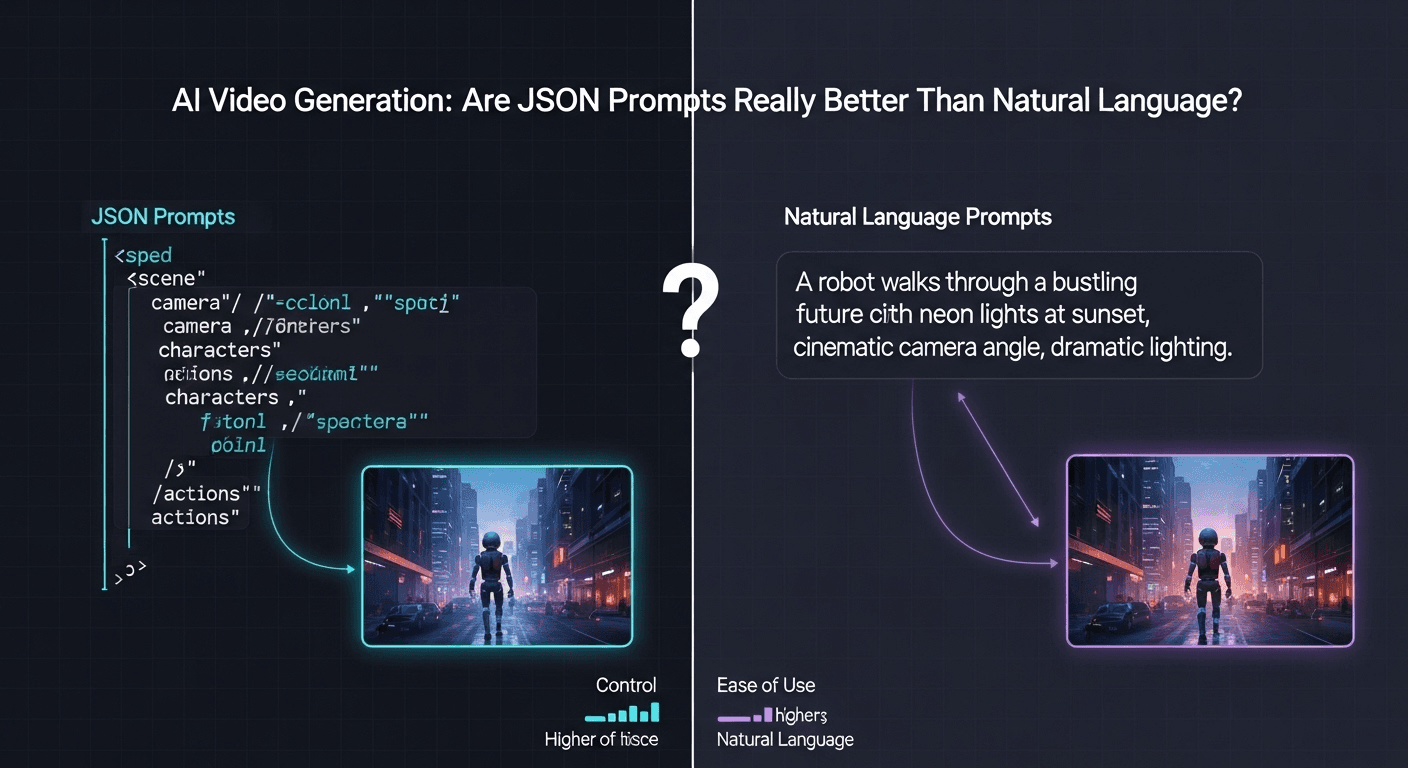 AI Video Generation: Are JSON Prompts Really Better Than Natural Language?