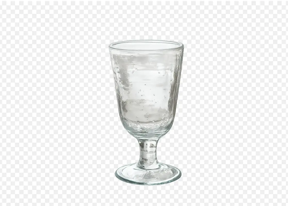 Glass cup isolated after removing the photo background