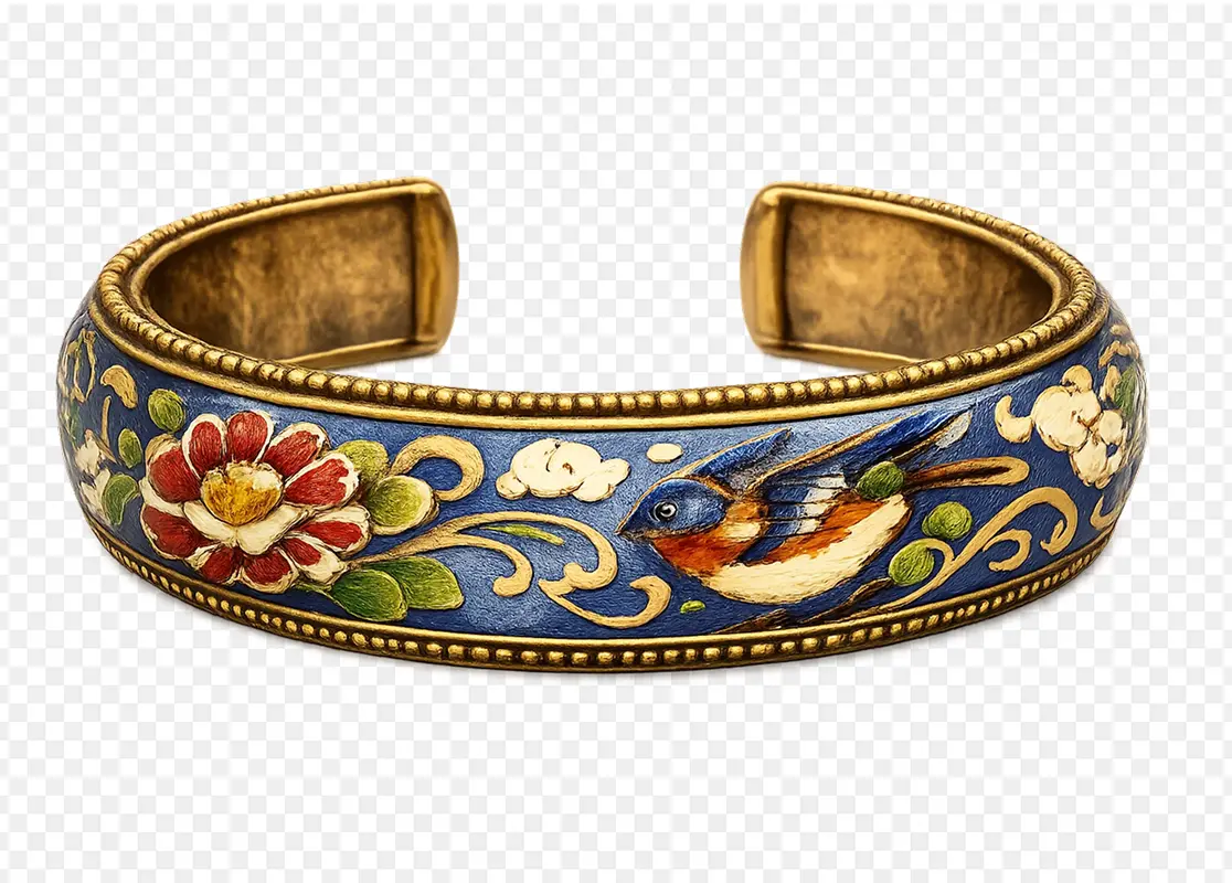 Vintage bracelet cutout after background removal