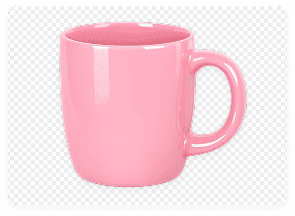 Mug transparent PNG asset for design and brand materials
